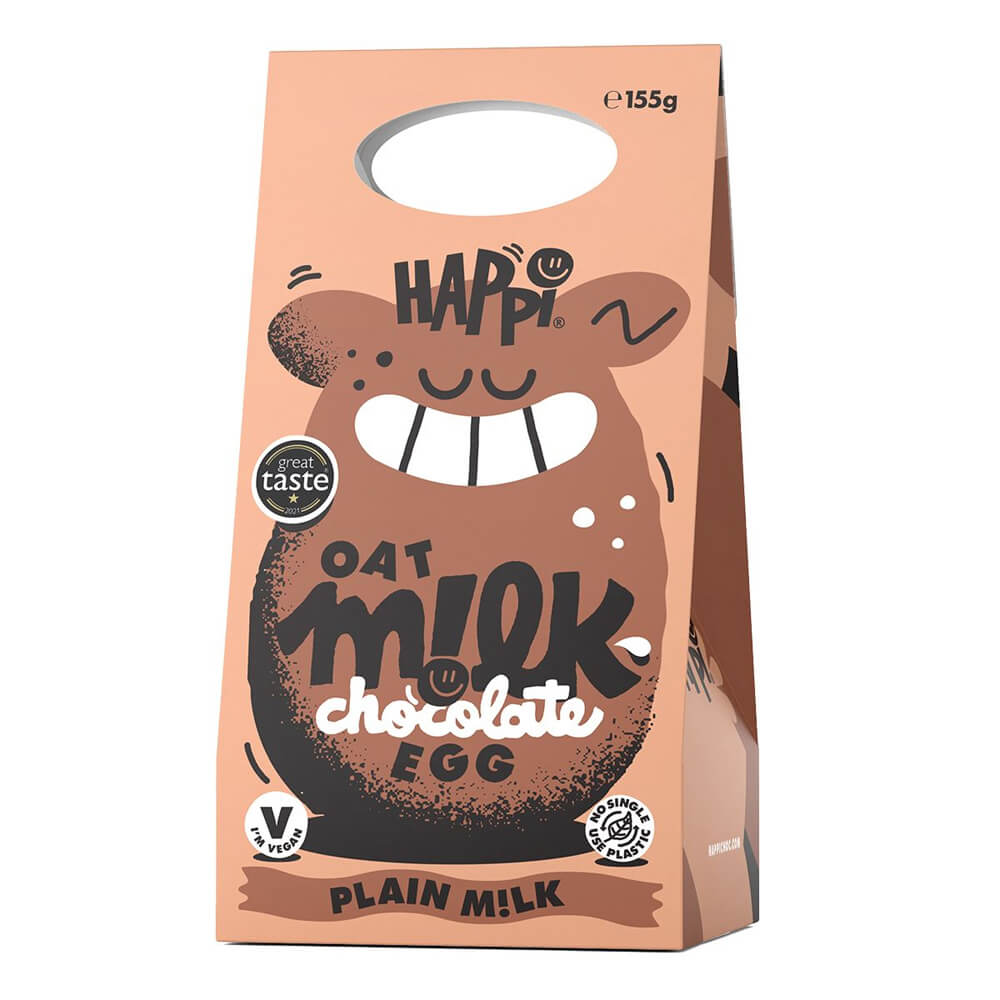 Happi Choc Oat Milk Chocolate Egg Plain Milk 155g